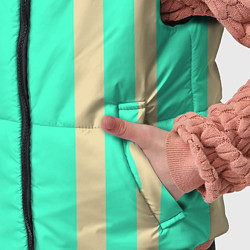 Детский жилет Color blue beige stripes, цвет: 3D-черный — фото 2