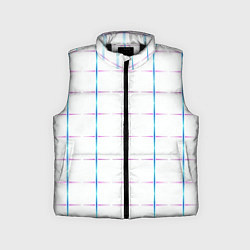 Детский жилет Color white blue stripes, цвет: 3D-черный