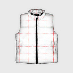 Детский жилет Color white red crosses, цвет: 3D-черный