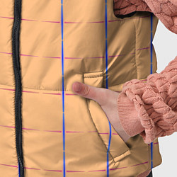 Детский жилет Color beige blue cross, цвет: 3D-черный — фото 2