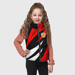 Детский жилет Россия - красный спорт, цвет: 3D-черный — фото 2