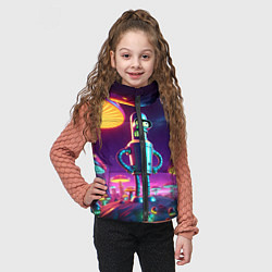 Детский жилет Ночёвка Бендера на планете светящихся гигантских г, цвет: 3D-черный — фото 2