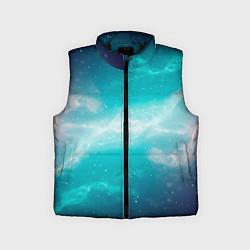 Детский жилет Галактическое сияние небес, цвет: 3D-черный
