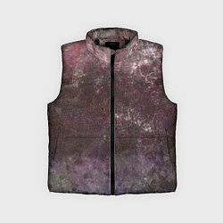 Детский жилет Абстракция - brown-violet scales