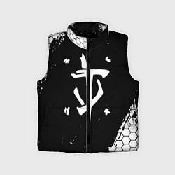 Детский жилет Doom соты краски, цвет: 3D-черный