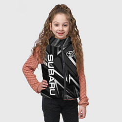 Детский жилет Subaru - черный и белый, цвет: 3D-черный — фото 2