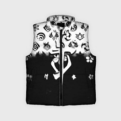 Детский жилет Doom черно белые аниме, цвет: 3D-черный
