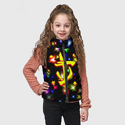 Детский жилет Doom новогодние искры, цвет: 3D-черный — фото 2