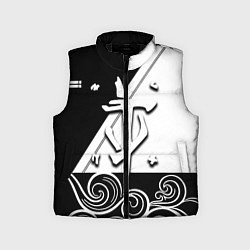 Детский жилет Doom стильная геометрия, цвет: 3D-черный