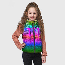 Детский жилет Monster energy неоновые стикеры, цвет: 3D-черный — фото 2