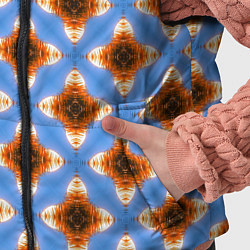 Детский жилет Калейдоскоп на голубом фоне, цвет: 3D-черный — фото 2