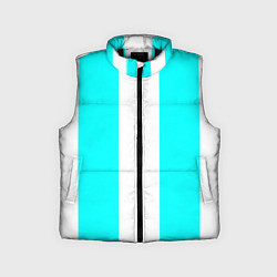 Детский жилет Color blue and white, цвет: 3D-черный