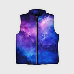 Детский жилет Космос неон