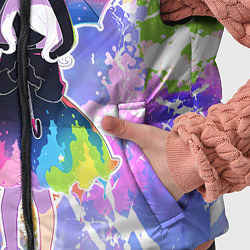 Детский жилет Девочка под дождём арт, цвет: 3D-черный — фото 2