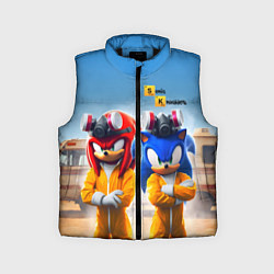 Детский жилет Sonic and echidna Knuckles - Breaking bad soap ope, цвет: 3D-черный
