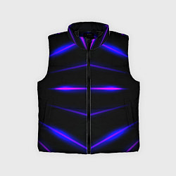 Детский жилет Color black neon stripes