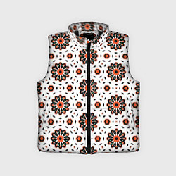 Детский жилет Геометрические цветы на белом
