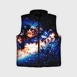 Детский жилет Бесконечный космос и туманность, цвет: 3D-черный