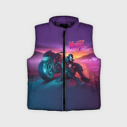 Детский жилет Venom near his motorcycle - ai art fantasy