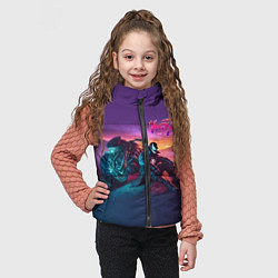 Детский жилет Venom near his motorcycle - ai art fantasy, цвет: 3D-черный — фото 2