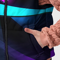 Детский жилет Neon colored geometric, цвет: 3D-черный — фото 2