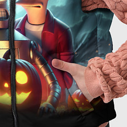 Детский жилет Бендер с Фраем в ночь на Хэллоуин, цвет: 3D-черный — фото 2