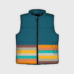 Детский жилет Индиго и шумовой градиент заката с текстурой, цвет: 3D-черный