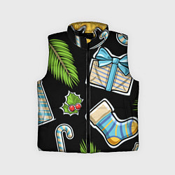 Детский жилет Christmas soul, цвет: 3D-черный