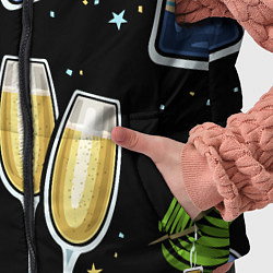 Детский жилет Новогодний вайб, цвет: 3D-черный — фото 2