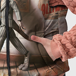 Детский жилет Пришелец в костюме в полосочку, цвет: 3D-черный — фото 2