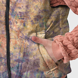 Детский жилет Абстракция - pink marble with blue flecks, цвет: 3D-черный — фото 2