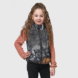 Детский жилет Осенние шалости духов, цвет: 3D-черный — фото 2