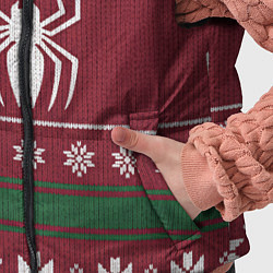 Детский жилет Рождественский свитер Человека паука, цвет: 3D-черный — фото 2