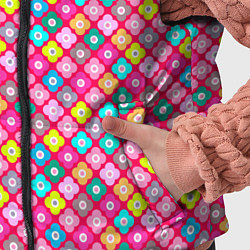 Детский жилет Разноцветный цветочный узор ретро, цвет: 3D-черный — фото 2