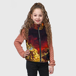 Детский жилет Брюллов Последний день Помпеи, цвет: 3D-светло-серый — фото 2