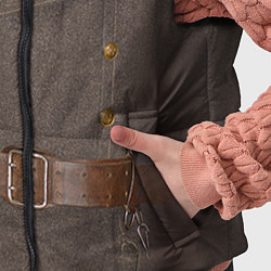 Детский жилет Шинель, цвет: 3D-красный — фото 2