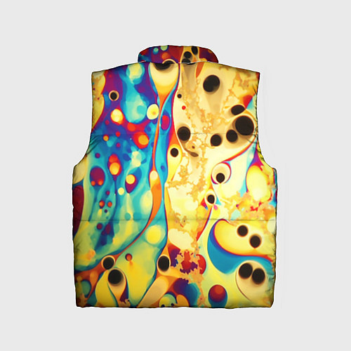 Детский жилет Абстракция кислотные метаморфозы / 3D-Красный – фото 2