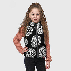 Детский жилет Черепа, цвет: 3D-светло-серый — фото 2