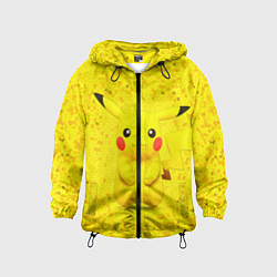 Ветровка с капюшоном детская Pikachu цвета 3D-черный — фото 1