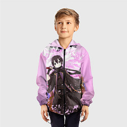 Ветровка с капюшоном детская Alice Schuberg5, цвет: 3D-черный — фото 2