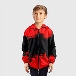 Ветровка с капюшоном детская Red Spray, цвет: 3D-черный — фото 2
