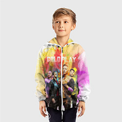 Ветровка с капюшоном детская Coldplay, цвет: 3D-белый — фото 2