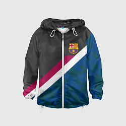 Ветровка с капюшоном детская FC Barcelona: Sport Camo, цвет: 3D-белый