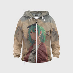 Ветровка с капюшоном детская Vocaloid, цвет: 3D-белый