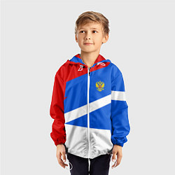 Ветровка с капюшоном детская Russia: Light Sport, цвет: 3D-белый — фото 2