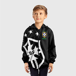 Ветровка с капюшоном детская Brazil Team: Exclusive, цвет: 3D-черный — фото 2