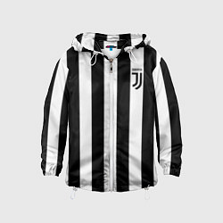 Ветровка с капюшоном детская FC Juventus цвета 3D-белый — фото 1