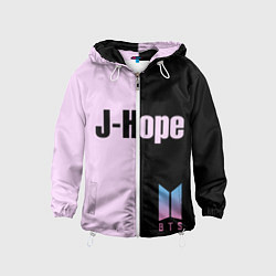 Ветровка с капюшоном детская BTS J-hope, цвет: 3D-белый