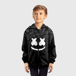 Ветровка с капюшоном детская Marshmello Black, цвет: 3D-черный — фото 2
