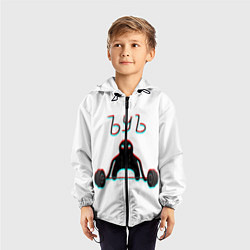 Ветровка с капюшоном детская ЪУЪ СЪУКА КАЧОК, цвет: 3D-черный — фото 2